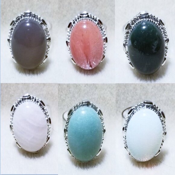 Gem Stone Rings - Picture 1 of 9